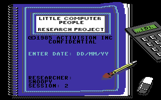 Little Computer People screenshot 3 for Commodore 64